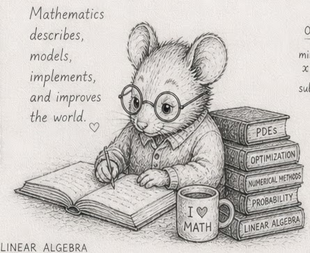 Mathematics describes, models, implements — persistence captures the world that worked